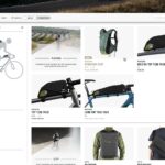 View of catalogue page on Apidura website with product photography and UX/UI by Julien