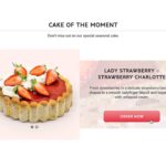 View of product highlight module on Patisserie Cherie website designed and developed by Aleta